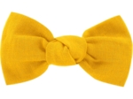 Barrette petit noeud jaune ocre