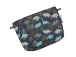 Mini pochette tissu jurassic dino marine