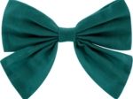 Barrette noeud papillon  vert émeraude