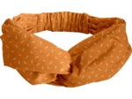 Bandeau croisé paille dorée caramel