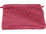 Pochette tissu crocus groseille
