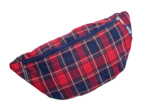 Petit sac banane tartan rouge