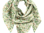 Foulard pompon baie mentholée