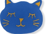 Barrette miaou bleu navy