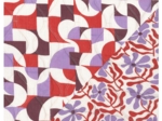 Tissu matelassé ex2646 matelassé pop lilas rouille