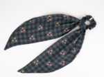 Foulchie long tartan fleuri