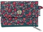 Mini pochette porte-monnaie camelias rubis