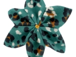 Barrette fleur étoile 4 panthère jade