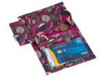 Portefeuille compact pavot  fuchsia