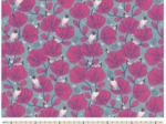 Tissu coton au mètre ex2248 oiseau framboise