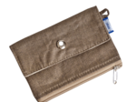 Mini pochette porte-monnaie lin cuivré