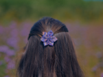 Barrette fleur étoile lavandula