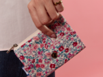 Mini pochette porte-monnaie rose grenadine