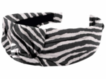 Serre-tête Large Croisé zèbre