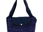 Grand sac cabas en tissu etoile or marine 