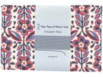 Coupon tissu 1 m ex2474 folkofleur rouge bleu