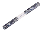 Coupon tissu enduit de 35cm  ex2343 fleuri bleu