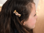 Petite barrette mini bonbon gypso ocre