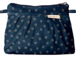 Mini pochette plissée bulle bronze marine