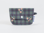 Pochette Savon tartan fleuri