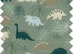 Coupon tissu 1 m jurassic dino