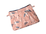 Mini pochette plissée oiseau bandana