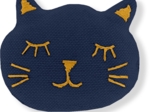 Barrette miaou bleu marine