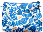 Pochette plissée passion bleue