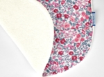 Bavoir tissu plastifié rose grenadine