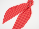 Foulchie long vichy rouge corail