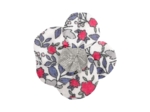 Mini Barrette Pétales de Fleur serenade rouge gris