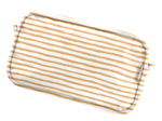 Pochette banane rayé or blanc