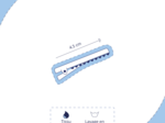 Petite Barrette Pétales de Fleur palmeraie