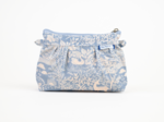 Mini pochette plissée toile de biche