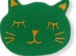 Barrette miaou vert vif