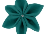 Barrette fleur étoile 4  vert émeraude