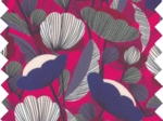 Coupon tissu 50 cm pavot  fuchsia