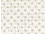 Tissu coton au mètre ex2655 noel flocons dorés