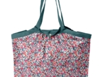 Sac cabas taille moyenne plissé boutons rose