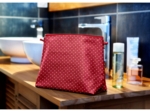 Trousse de toilette pois rouge