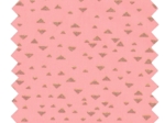Tissu coton au mètre triangle or poudré