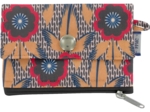 Mini pochette porte-monnaie fleurs de savane