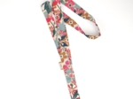 Porte-clés collier cerise en fleur