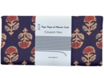 Coupon tissu 50 cm ex2639 indienne géofleur marine