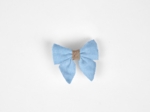 Barrette Mini Noeud Papillon oxford ciel