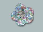 Mini Barrette Pétales de Fleur pastel fleuri