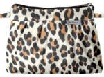 Mini pochette plissée leopard