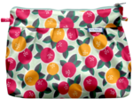 Pochette plissée agrumes pop