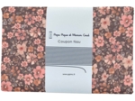 Coupon tissu 1 m ex2648  Rétro bohème chocolat