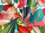 Coupon tissu 50 cm fleurs des iles